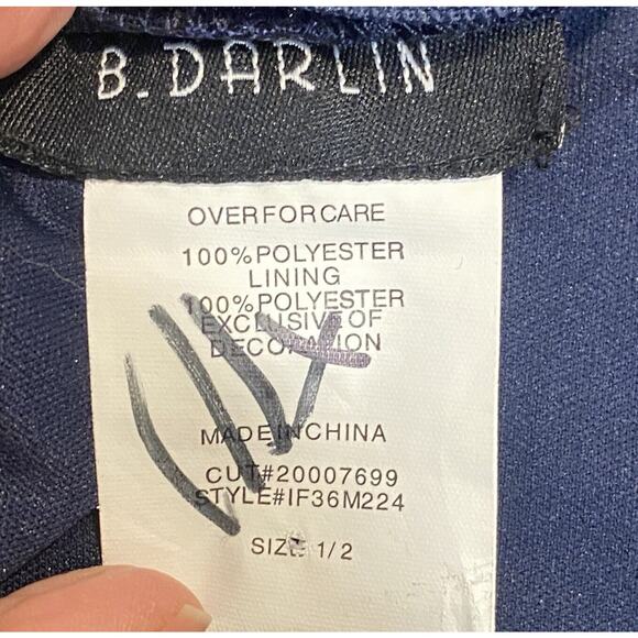 B. Darlin‎ Velvet Damask Bodycon Dress Juniors 1 Formal Retro Glam Prom Clubwear - Picture 3 of 7